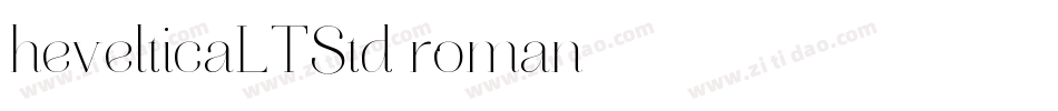 hevelticaLTStd roman字体转换